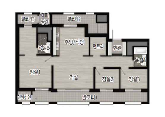 84㎡ 평면도
